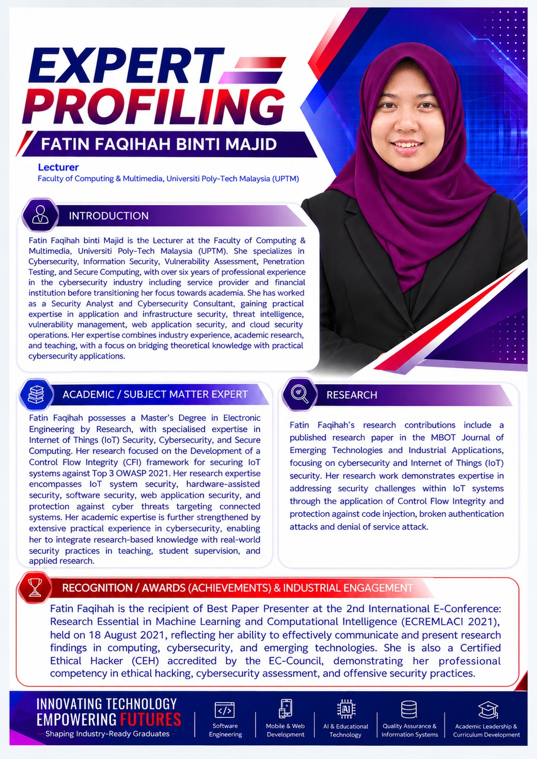 Expert Profiling — Fatin Faqihah Binti Majid
